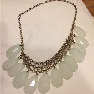 Light Green Pendant Drop Necklace